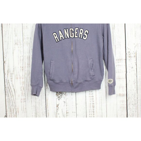 Old Time Hockey NHL NY Rangers Blue Red Full Zip Jacket Cotton Size L - Picture 3 of 14